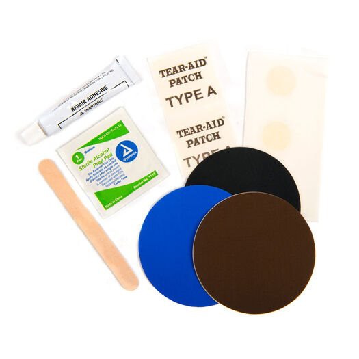 Kit de conserto de colchão de acampamento autoinflável